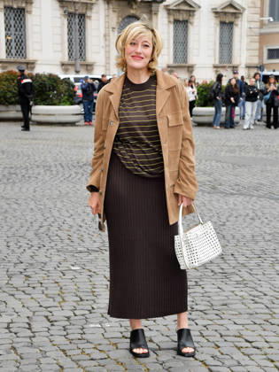 Rome, 71st David di Donatello Awards, Arrivals at the Quirinale Palace. Pictured is Valeria Bruni Tedeschi.  Copyright: xVincenzoxLandix xipa-agency.netx xDxAvanzo Provvisionatox IPA_Agency_IPA74449885