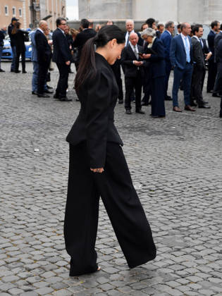 Rome, 71st David di Donatello Awards, Arrivals at the Quirinale Palace. Pictured: Ludovica Nasti  Copyright: xVincenzoxLandix xipa-agency.netx xDxAvanzo Provvisionatox IPA_Agency_IPA74449784