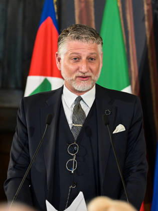 Rome, 71st David di Donatello Awards Ceremony at the Quirinale Palace - Pictured: Minister Alessandro Giuli  Copyright: xMaurizioxD Avanzox xipa-agency.netx xDxAvanzo Landi Provvisionatox IPA_Agency_IPA74450083