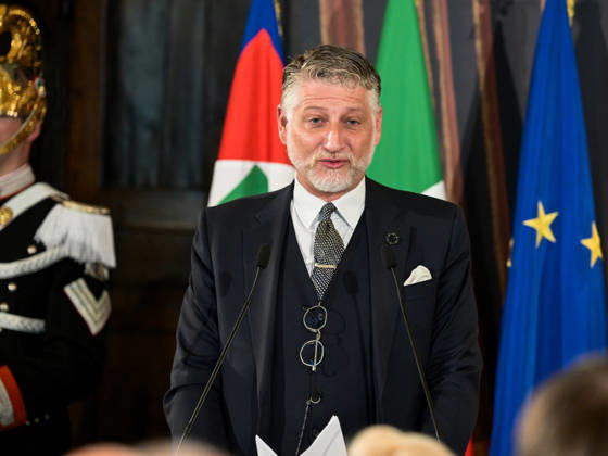 Rome, 71st David di Donatello Awards Ceremony at the Quirinale Palace - Pictured: Minister Alessandro Giuli  Copyright: xMaurizioxD Avanzox xipa-agency.netx xDxAvanzo Landi Provvisionatox IPA_Agency_IPA74450090