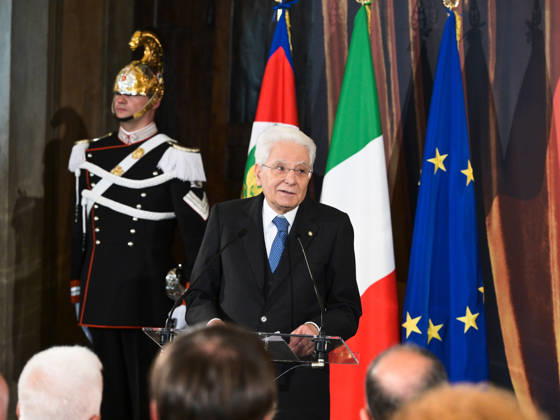 Rome, 71st edition of the David di Donatello Awards, Ceremony at the Quirinale. In the photo: the President of the Republic Sergio Mattarella.  Copyright: xMarcoxProvvisionatox xipa-agency.netx xDxAvanzo Landi Provvisionatox IPA_Agency_IPA74451039
