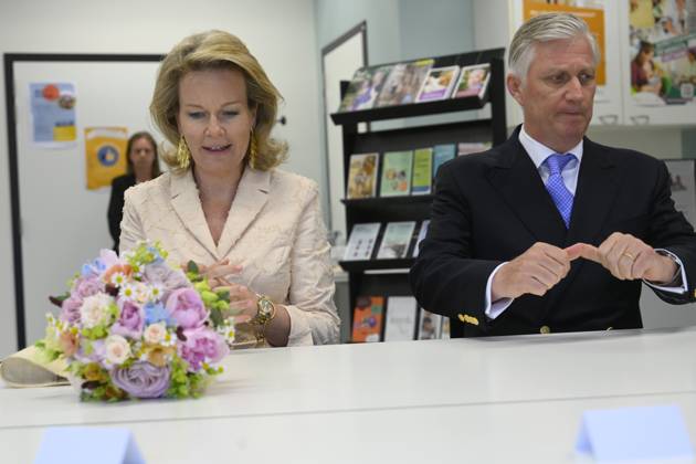 King Philippe And Queen Mathilde Visit The Province of Flemish Brabant VLAAMS-BRABANT, BELGIUM - MAY 05: King Philippe of Belgium and Queen Mathilde of Belgium pictured visiting VUB STEAM Academie in Pajottegem during a trip to the province of Flemish Brabant on May 05, 2026 in Vlaams-Brabant, Belgium, 05 05 2026 Vlaams-Brabant Belgium  Copyright: xPhilipxReynaersx