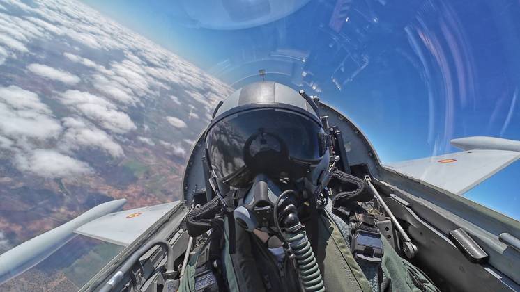 Her Royal Highness Princess Leonor, Princess of Asturias, makes her first training flight in the F5 fighter jet at Wing 23 of Talavera la Real (Badajoz) at Los Llanos Air Base, Albacete, Spain, May 5, 2026 Su Alteza Real la Princesa Leonor, Princesa de Asturias, realiza su primer vuelo de instrucción en el avión de combate F5 en el Ala 23 de Talavera la Real (Badajoz) en la Base Aérea de Los Llanos, Albacete, Espana 05 de Mayo de 2026 Casa Real Cordon Press Mandatory credit: Casa de S.M. el Rey Cordon Press