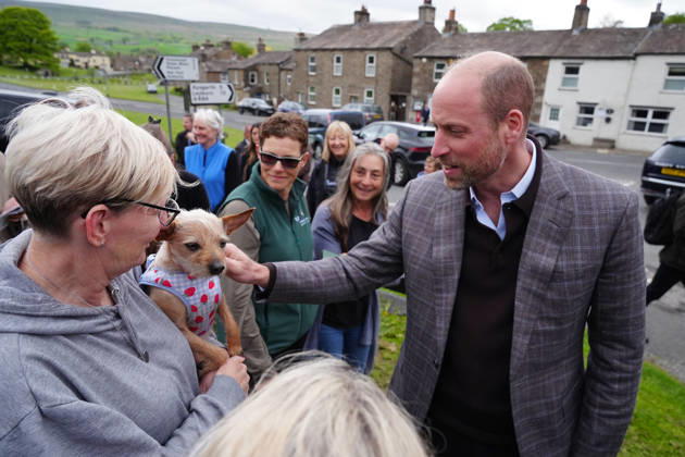 The Prince of Wales visits Yorkshire The Prince of Wales visits the village of Bainbridge to highlight rural communities and sustainability, in North Yorkshire, UK, on the 5th May 2026. Picture by Owen Humphreys WPA-Pool Bainbridge Yorkshire United Kingdom  WHA-0817