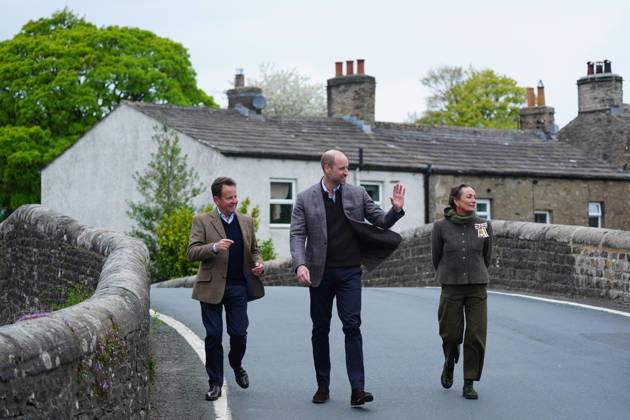 The Prince of Wales visits Yorkshire The Prince of Wales visits the village of Bainbridge to highlight rural communities and sustainability, in North Yorkshire, UK, on the 5th May 2026. Picture by Owen Humphreys WPA-Pool Bainbridge Yorkshire United Kingdom  WHA-0817