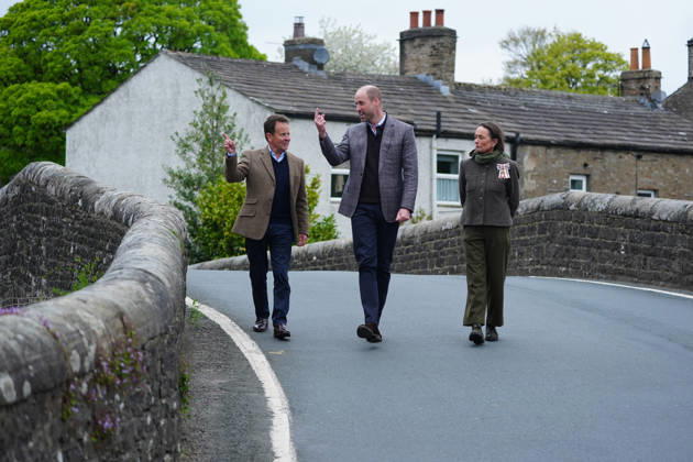 The Prince of Wales visits Yorkshire The Prince of Wales visits the village of Bainbridge to highlight rural communities and sustainability, in North Yorkshire, UK, on the 5th May 2026. Picture by Owen Humphreys WPA-Pool Bainbridge Yorkshire United Kingdom  WHA-0817