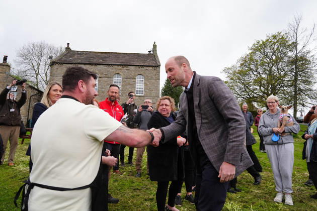 The Prince of Wales visits Yorkshire The Prince of Wales visits the village of Bainbridge to highlight rural communities and sustainability, in North Yorkshire, UK, on the 5th May 2026. Picture by Owen Humphreys WPA-Pool Bainbridge Yorkshire United Kingdom  WHA-0817