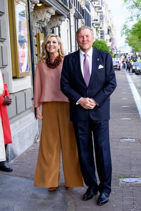 Amsterdam, The Netherlands, 2026-05-05 20:29:18 AMSTERDAM, 05-05-2026, The Amstel. King Willem-Alexander and Queen Maxima during the May 5 concert marking the conclusion of the National Liberation Celebration. Traditionally, the concert takes place on and around the Amstel in front of the Royal Theatre CarrÃ . PHOTO: NLBeeld Patrick van Emst Credit: NL Beeld Patrick van Emst  Copyright: xx x