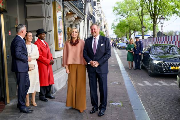 Amsterdam, The Netherlands, 2026-05-05 20:29:19 AMSTERDAM, 05-05-2026, The Amstel. King Willem-Alexander and Queen Maxima during the May 5 concert marking the conclusion of the National Liberation Celebration. Traditionally, the concert takes place on and around the Amstel in front of the Royal Theatre CarrÃ . PHOTO: NLBeeld Patrick van Emst Credit: NL Beeld Patrick van Emst  Copyright: xx x