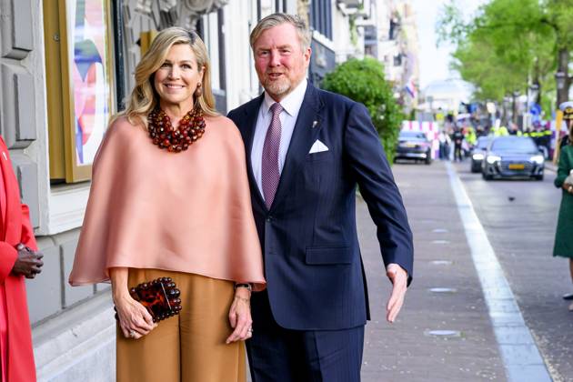 Amsterdam, The Netherlands, 2026-05-05 20:29:28 AMSTERDAM, 05-05-2026, The Amstel. King Willem-Alexander and Queen Maxima during the May 5 concert marking the conclusion of the National Liberation Celebration. Traditionally, the concert takes place on and around the Amstel in front of the Royal Theatre CarrÃ . PHOTO: NLBeeld Patrick van Emst Credit: NL Beeld Patrick van Emst  Copyright: xx x