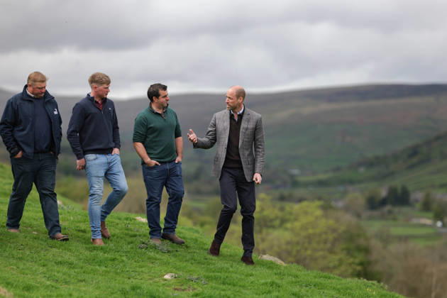 The Prince of Wales Visits North Yorkshire 05 05 2026. Bainbridge, UK. The Prince of Wales during a visit to the River Bain Hydro. The Prince saw the hydro plant in action, met with the community members who own and maintain the site, and learned about its eco credentials and how it could be replicated in other locations across the UK., Credit:Pete Maclaine Avalon United Kingdom, England, Bainbridge  Copyright: xPetexMaclainex xAvalonx 1096763878