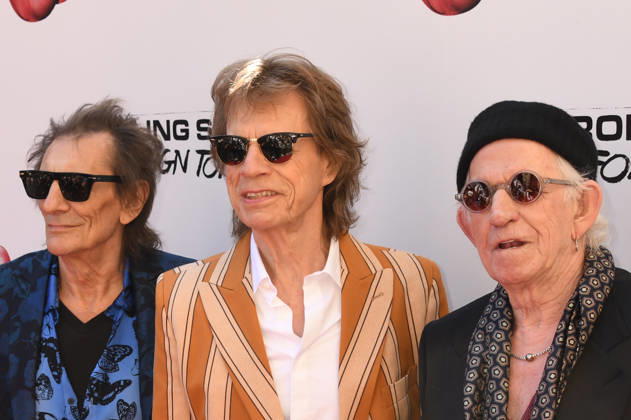 NEW YORK, NY- MAY 5: Ronnie Wood, Mick Jagger and Keith Richards at The Rolling Stones: In Conversation with Conan O™Brien on May 5, 2026 at Weilin in New York City. Copyright: xmpi099 MediaPunchx