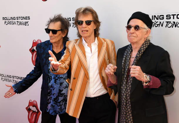NEW YORK, NY- MAY 5: Ronnie Wood, Mick Jagger and Keith Richards at The Rolling Stones: In Conversation with Conan O™Brien on May 5, 2026 at Weilin in New York City. Copyright: xmpi099 MediaPunchx