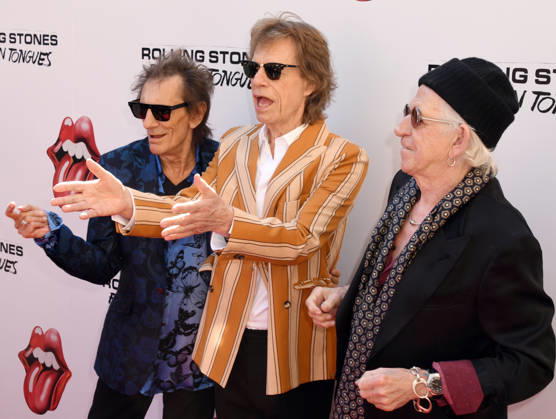 NEW YORK, NY- MAY 5: Ronnie Wood, Mick Jagger and Keith Richards at The Rolling Stones: In Conversation with Conan OÃ¢â‚¬â ¢Brien on May 5, 2026 at Weilin in New York City. Credit: AdMedia New York City USA - ZUMAa123 20260505_zaa_a123_013 Copyright: xJohnxFyckex