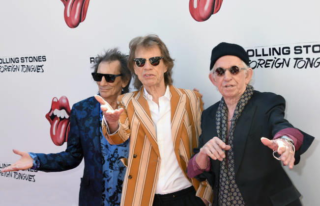 NEW YORK, NY- MAY 5: Ronnie Wood, Mick Jagger and Keith Richards at The Rolling Stones: In Conversation with Conan OÃ¢â‚¬â ¢Brien on May 5, 2026 at Weilin in New York City. Credit: AdMedia New York City USA  - ZUMAa123 20260505_zaa_a123_002 Copyright: xJohnxFyckex