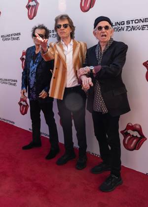 May 5, 2026, Bronx, New York, USA: Ronnie Wood, Mick Jagger and Keith Richards attend launch new album Foreign Tongues by Rolling Stones at Weylin in Brooklyn, New York, NY on May 5, 2026. Bronx USA - ZUMAr339 20260505_znp_r339_016 Copyright: xLevxRadinx
