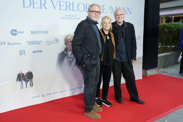 Harald Krassnitzer, Dagmar Manzel und August Zirner bei der Premiere des Kinofilms Der verlorene Mann im City Kino. München, 05.05.2026