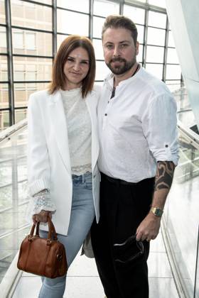 ABB DRACULA- Alexandra Sophie und Felix von Jascheroff Frau auf dem blauen Teppich bei der Pemiere von Dracula - Das Musical im BlueMax Theater am 05.05.2026 in Berlin Berlin Deutschland