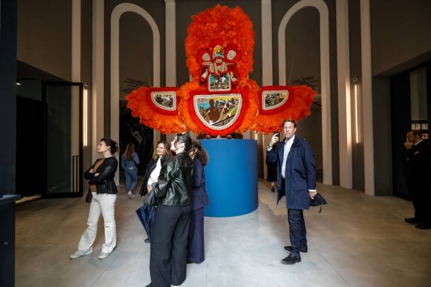 May 5, 2026, Venice, Rome, Italy: 05 05 2026 Venice. 61st International Art Exhibition of the Venice Biennale, titled In Minor Keys and curated by Koyo Kouoh. Giardini della Biennale. Central Pavilion. Work by Big Chief Demond Melancon. Venice Italy  - ZUMAa289 20260505_zia_a289_319 Copyright: xMircoxToniolox xAgfx