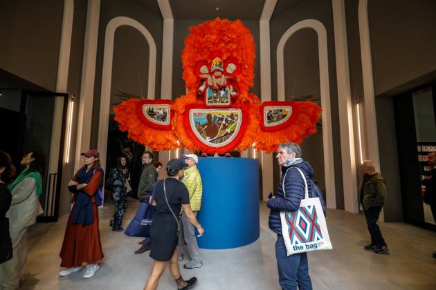 May 5, 2026, Venice, Rome, Italy: 05 05 2026 Venice. 61st International Art Exhibition of the Venice Biennale, titled In Minor Keys and curated by Koyo Kouoh. Giardini della Biennale. Central Pavilion. Work by Big Chief Demond Melancon. Venice Italy  - ZUMAa289 20260505_zia_a289_327 Copyright: xMircoxToniolox xAgfx