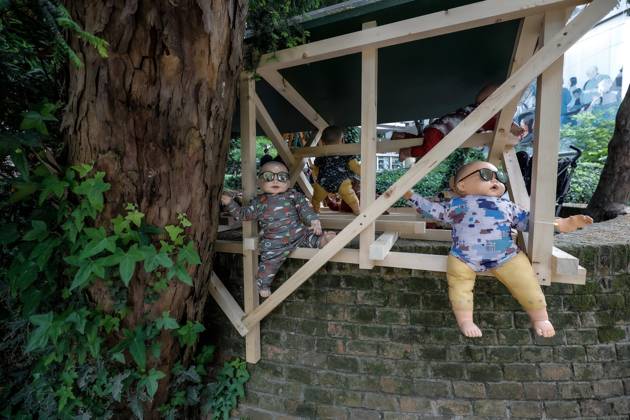 May 5, 2026, Venice, Rome, Italy: 05 05 2026 Venice. 61st International Art Exhibition of the Venice Biennale, titled In Minor Keys and curated by Koyo Kouoh. Giardini della Biennale. JAPAN Pavilion: Grass Babies, Moon Babies. Exhibitor: Ei Arakawa-Nash Venice Italy  - ZUMAa289 20260505_zia_a289_341 Copyright: xMircoxToniolox xAgfx