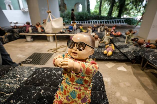 May 5, 2026, Venice, Rome, Italy: 05 05 2026 Venice. 61st International Art Exhibition of the Venice Biennale, titled In Minor Keys and curated by Koyo Kouoh. Giardini della Biennale. JAPAN Pavilion: Grass Babies, Moon Babies. Exhibitor: Ei Arakawa-Nash Venice Italy  - ZUMAa289 20260505_zia_a289_343 Copyright: xMircoxToniolox xAgfx