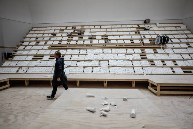 May 5, 2026, Venice, Rome, Italy: 05 05 2026 Venice. 61st International Art Exhibition of the Venice Biennale, titled In Minor Keys and curated by Koyo Kouoh. Giardini della Biennale. BELGIUM Pavilion IT NEVER SSST. Exhibitor: Miet Warlop Venice Italy  - ZUMAa289 20260505_zia_a289_369 Copyright: xMircoxToniolox xAgfx