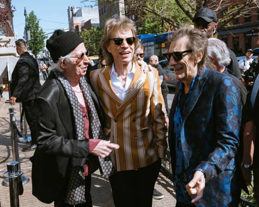 May 5, 2026, Brooklyn, Ny, United States: Keith Richards, Mick Jagger and Ronnie Wood of The Rolling Stone invite friends, journalists and fellow artists for a preview of their forthcoming 25th album, Foreign Tongues. Held at Weylin in Brooklyn, New York. Dinara Khairova Zuma Press May 5, 2025. Brooklyn United States - ZUMAp281 20260505_zea_p281_003 Copyright: xPhotoxImagexPressx