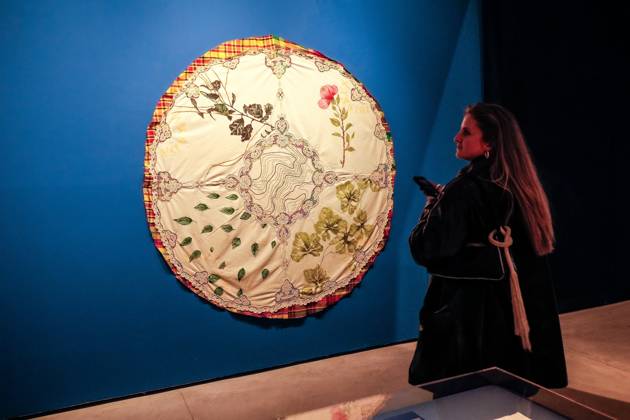 May 5, 2026, Venice, Rome, Italy: 05 05 2026 Venice. 61st International Art Exhibition of the Venice Biennale, titled In Minor Keys and curated by Koyo Kouoh. Giardini della Biennale. Central Pavilion. Work by Annalee Davis. Venice Italy  - ZUMAa289 20260505_zia_a289_386 Copyright: xMircoxToniolox xAgfx
