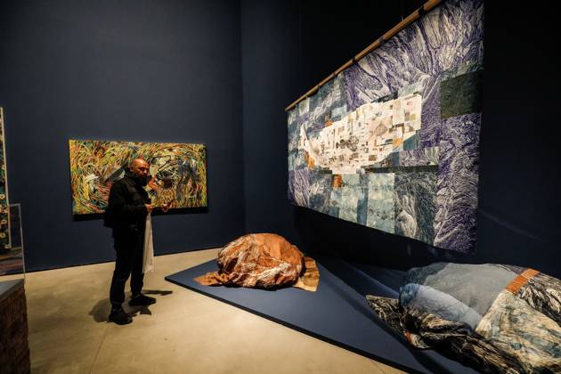 May 5, 2026, Venice, Rome, Italy: May 5, 2026, Venice. 61st International Art Exhibition of the Venice Biennale, titled In Minor Keys and curated by Koyo Kouoh. Biennale Gardens. Central Pavilion. Work by Ebony G. Patterson. Venice Italy  - ZUMAa289 20260505_zia_a289_384 Copyright: xMircoxToniolox xAgfx