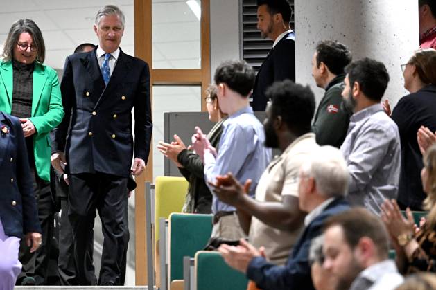 King Philippe visits the University of Namur NAMUR, BELGIUM - MAY 06 : King Philippe visits the University of Namur to learn about its partnerships with two higher education institutions Hénallux and IMEP regarding the training of future teachers on May 6, 2026 in Namur, Belgium, 06 05 2026 Namur Belgium  Copyright: xDidierxLebrunx