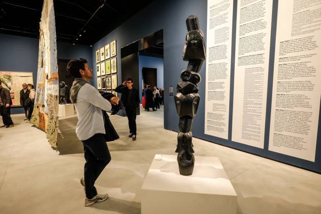May 5, 2026, Venice, Rome, Italy: May 5, 2026, Venice. 61st International Art Exhibition of the Venice Biennale, titled In Minor Keys and curated by Koyo Kouoh. Biennale Gardens. Central Pavilion. Work by Sammy Baloji. Venice Italy  - ZUMAa289 20260505_zia_a289_404 Copyright: xMircoxToniolox xAgfx