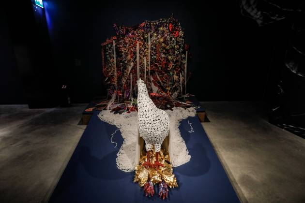 May 5, 2026, Venice, Rome, Italy: May 5, 2026, Venice. 61st International Art Exhibition of the Venice Biennale, titled In Minor Keys and curated by Koyo Kouoh. Biennale Gardens. Central Pavilion. Work by Ebony G. Patterson. Venice Italy  - ZUMAa289 20260505_zia_a289_418 Copyright: xMircoxToniolox xAgfx