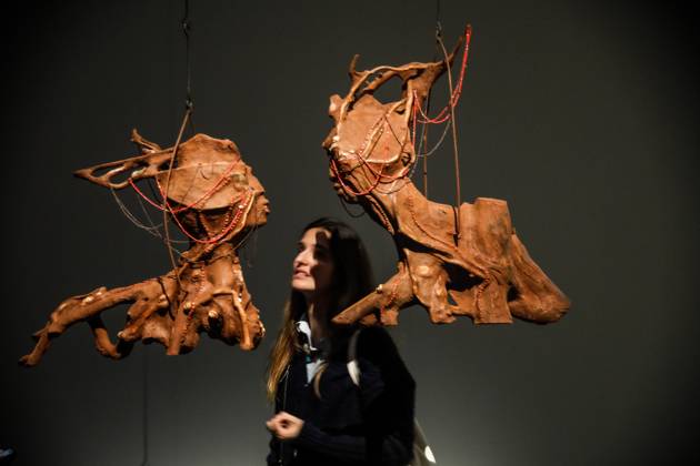 May 5, 2026, Venice, Rome, Italy: May 5, 2026, Venice. 61st International Art Exhibition of the Venice Biennale, titled In Minor Keys and curated by Koyo Kouoh. Biennale Gardens. Central Pavilion. Work by Wangechi Mutu. Venice Italy  - ZUMAa289 20260505_zia_a289_419 Copyright: xMircoxToniolox xAgfx