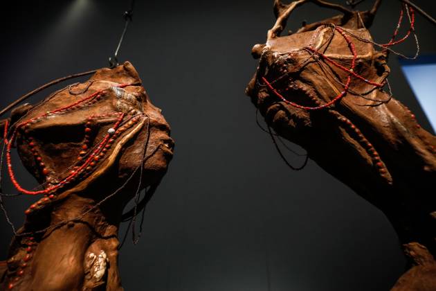 May 5, 2026, Venice, Rome, Italy: May 5, 2026, Venice. 61st International Art Exhibition of the Venice Biennale, titled In Minor Keys and curated by Koyo Kouoh. Biennale Gardens. Central Pavilion. Work by Wangechi Mutu. Venice Italy  - ZUMAa289 20260505_zia_a289_421 Copyright: xMircoxToniolox xAgfx