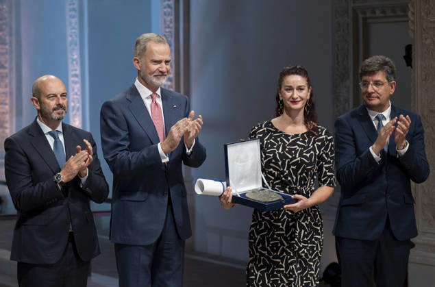 The King presides over the X edition of the King of Spain Human Rights Award I D The president of the Senate, Pedro Rollán King Felipe VI the executive director of the Museum of Memory and Human Rights MMDH , María Fernanda García Iribarren, and the rector of the University of Alcalá de Henares, Carmelo García, during the presentation of the 10th edition of the King of Spain Human Rights Award, in the Chapel of San Ildefonso of the University of Alcalá, on May 6, 2026, in Alcalá de Henares, Madrid Spain The award, which is awarded by the Ombudsman and the University of Alcalá, recognizes the work of entities and institutions, private or public, in Spain, Portugal and other Latin American countries that distinguish themselves in the defense Copyright: xAlbertoxOrtegax 7502650