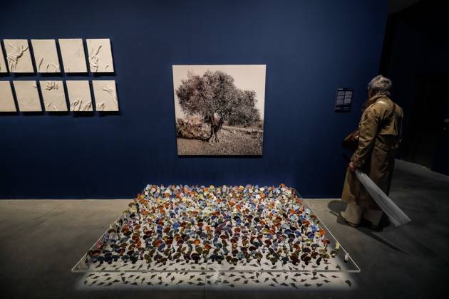 May 5, 2026, Venice, Rome, Italy: May 5, 2026, Venice. 61st International Art Exhibition of the Venice Biennale, titled In Minor Keys and curated by Koyo Kouoh. Biennale Gardens. Central Pavilion. Work by Vera Tamari. Venice Italy  - ZUMAa289 20260505_zia_a289_428 Copyright: xMircoxToniolox xAgfx