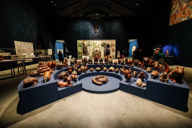 May 5, 2026, Venice, Rome, Italy: May 5, 2026, Venice. 61st International Art Exhibition of the Venice Biennale, titled In Minor Keys and curated by Koyo Kouoh. Biennale Gardens. Central Pavilion. Work by Celia VoÂ¡squez Yui. Venice Italy  - ZUMAa289 20260505_zia_a289_437 Copyright: xMircoxToniolox xAgfx