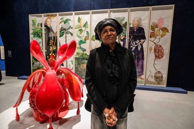 May 5, 2026, Venice, Rome, Italy: May 5, 2026, Venice. 61st International Art Exhibition of the Venice Biennale, titled In Minor Keys and curated by Koyo Kouoh. Biennale Gardens. Central Pavilion. Artist Maria Magdalena Campos-Pons Venice Italy  - ZUMAa289 20260505_zia_a289_434 Copyright: xMircoxToniolox xAgfx
