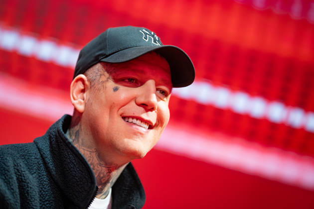 MontanaBlack, bürgerlich Marcel Thomas Andreas Eris, Influencer und Streamer, auf der BILD-Stage;OMR26 Festival in Hamburg, Hamburg Hamburg Deutschland Messe