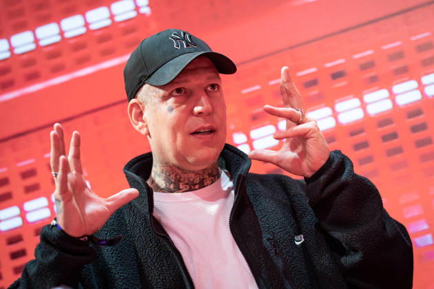 MontanaBlack, bürgerlich Marcel Thomas Andreas Eris, Influencer und Streamer, auf der BILD-Stage;OMR26 Festival in Hamburg, Hamburg Hamburg Deutschland Messe