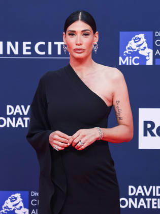 Rome, 71st David di Donatello Awards 2026 - Red Carpet. Pictured: Giorgia Venturini (pregnant)  Copyright: xMarcoxProvvisionatox xipa-agency.netx xDxAvanzo Landi Provvisionatox IPA_Agency_IPA74474631