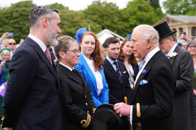 . 06 05 2026. London, United Kingdom. King Charles III and Queen Camilla at a Buckingham Palace Garden Party in London.  xPoolx xi-Imagesx IIM-26751-0014