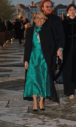 Gala dinner at the Pinault family s Giorgio Cini Foundation. Pictured: Patrizia Sandretto Re Rebaudengo  Copyright: xMatteoxChinellatox xipa-agency.netx xipa-agency.netx xMatteoxChinellatox IPA_Agency_IPA74478551