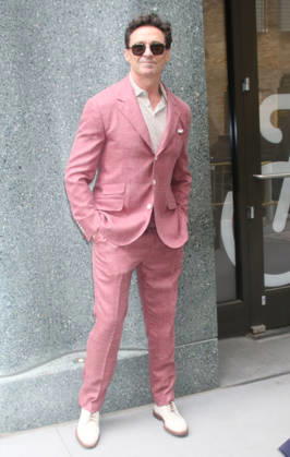 NEW YORK, NY- MAY 6: Hugh Jackman seen at The View on May 6, 2026 in New York City. Copyright: xRWx