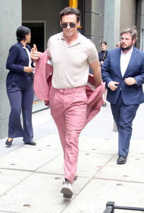 NEW YORK, NY- MAY 6: Hugh Jackman seen at The View on May 6, 2026 in New York City. Copyright: xRWx