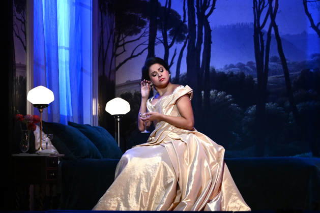 LA TRAVIATA FINAL DRESS REHEARSAL, Australian soprano Stacey Alleaume performs during the final dress rehearsal of La Traviata at Regent Theatre in Melbourne, Thursday, May 7, 2026. ( NO ARCHIVING Melbourne Victoria Australia  Copyright: xJoelxCarrettx 20260507173515612787