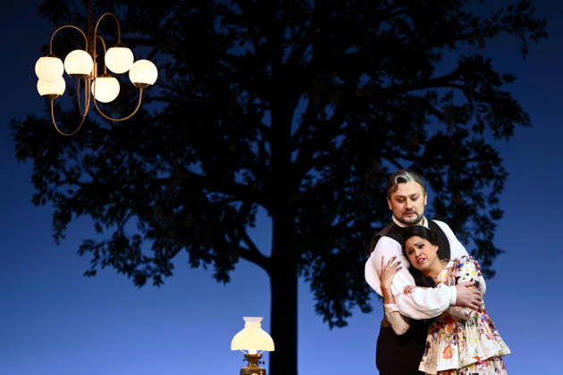 LA TRAVIATA FINAL DRESS REHEARSAL, Australian soprano Stacey Alleaume and Ukrainian baritone Andrii Kymach perform during the final dress rehearsal of La Traviata at Regent Theatre in Melbourne, Thursday, May 7, 2026. ( NO ARCHIVING Melbourne Victoria Australia  Copyright: xJoelxCarrettx 20260507173703043343