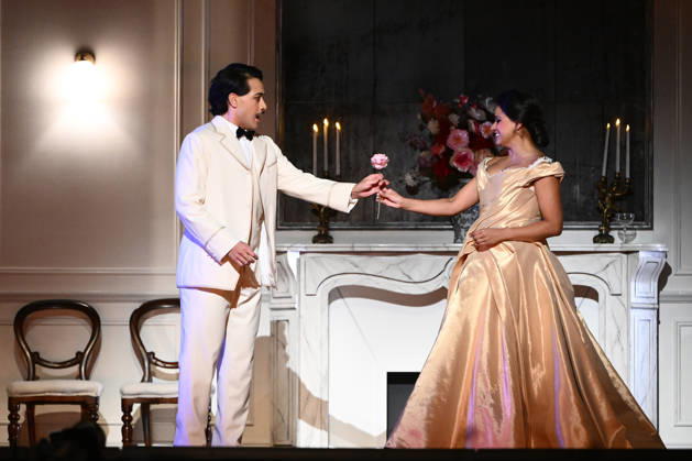 LA TRAVIATA FINAL DRESS REHEARSAL, Australian soprano Stacey Alleaume and Tongan tenor Filipe Manu perform during the final dress rehearsal of La Traviata at Regent Theatre in Melbourne, Thursday, May 7, 2026. ( NO ARCHIVING Melbourne Victoria Australia  Copyright: xJoelxCarrettx 20260507179798164401