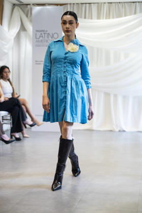 Summer Fashion Week Latam 2026 in Madrid, Spain - 6 MAY 2026. A model walks the runway at the Paulina Luna fashion show during the Summer Fashion Week Latam 2026 at the Pons Foundation . Madrid Spain Copyright: xAtilanoxGarciax xSOPAxImagesx photos17738